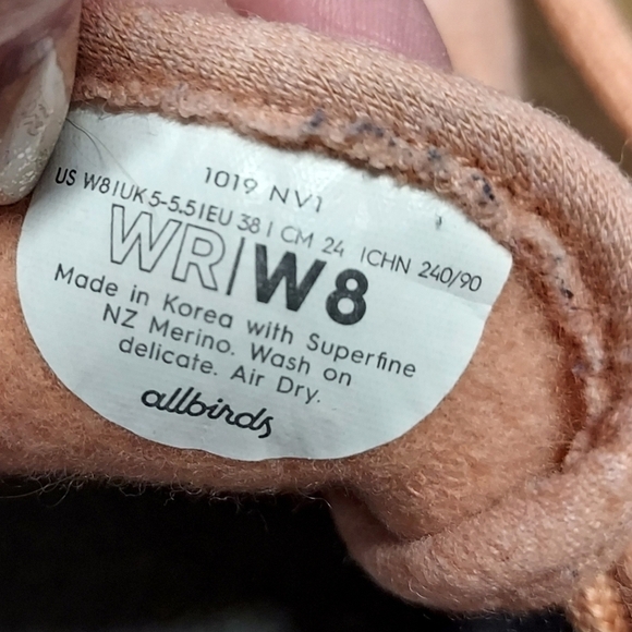 ALLBIRDS women 8 Merino wool runners pink Running shoes - Picture 9 of 12